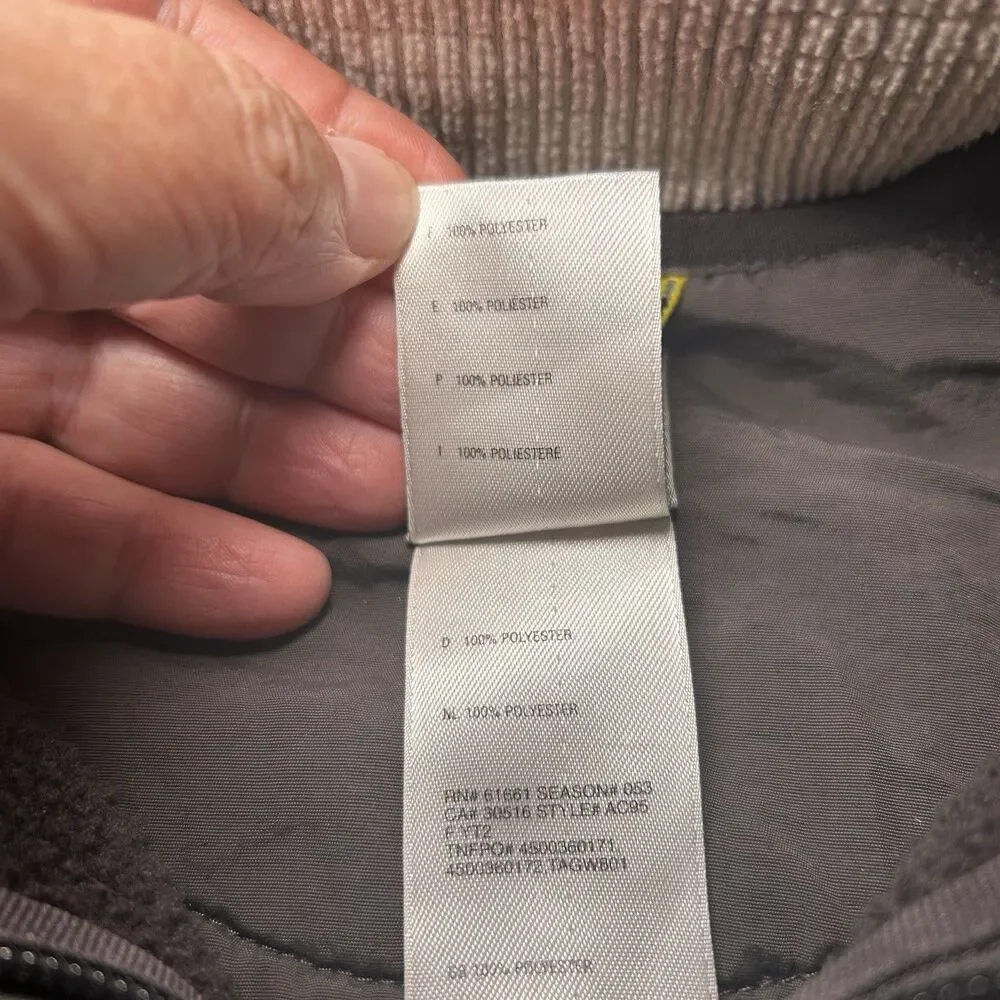 The North Face A5 Series men's black grid fleece pullover size M with a 1/2 zip